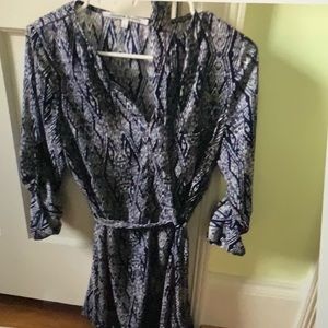 Collective Concepts Navy and White Dress